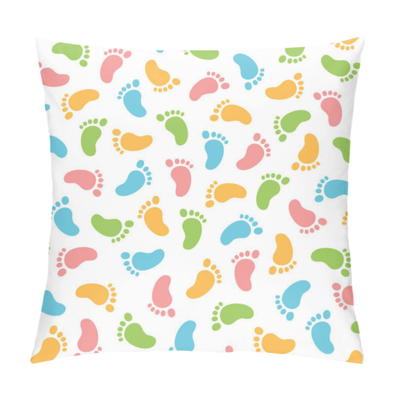 Personality  Baby Footprints Pillow Covers