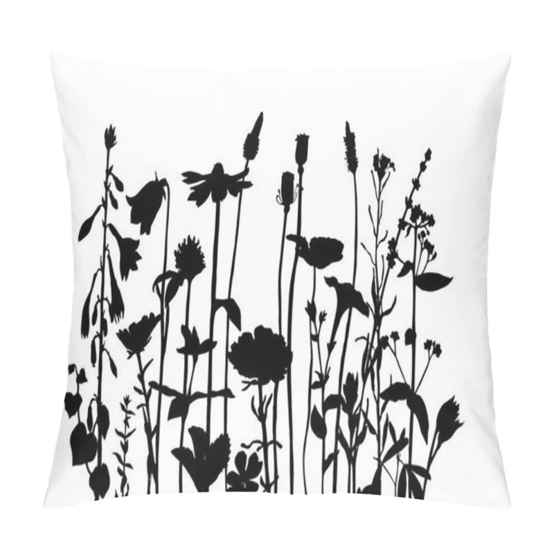 Personality  Background With Drawing Herbs And Flowers Pillow Covers