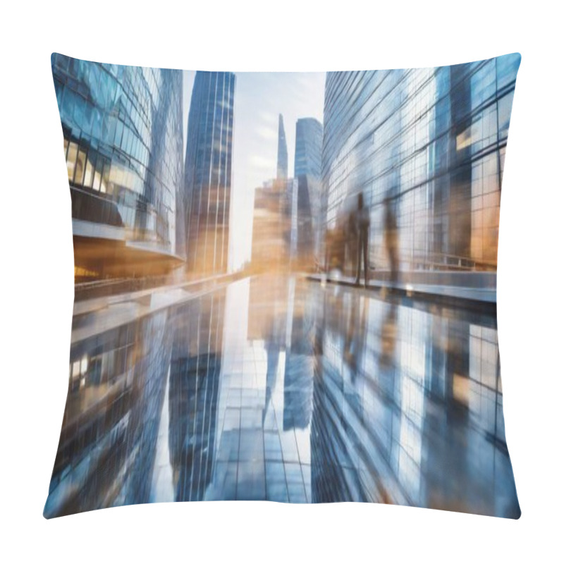 Personality  Modern Building At Dusk Pillow Covers