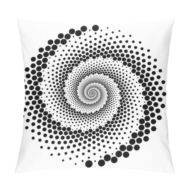 Personality  Design Spiral Dots Backdrop Pillow Covers