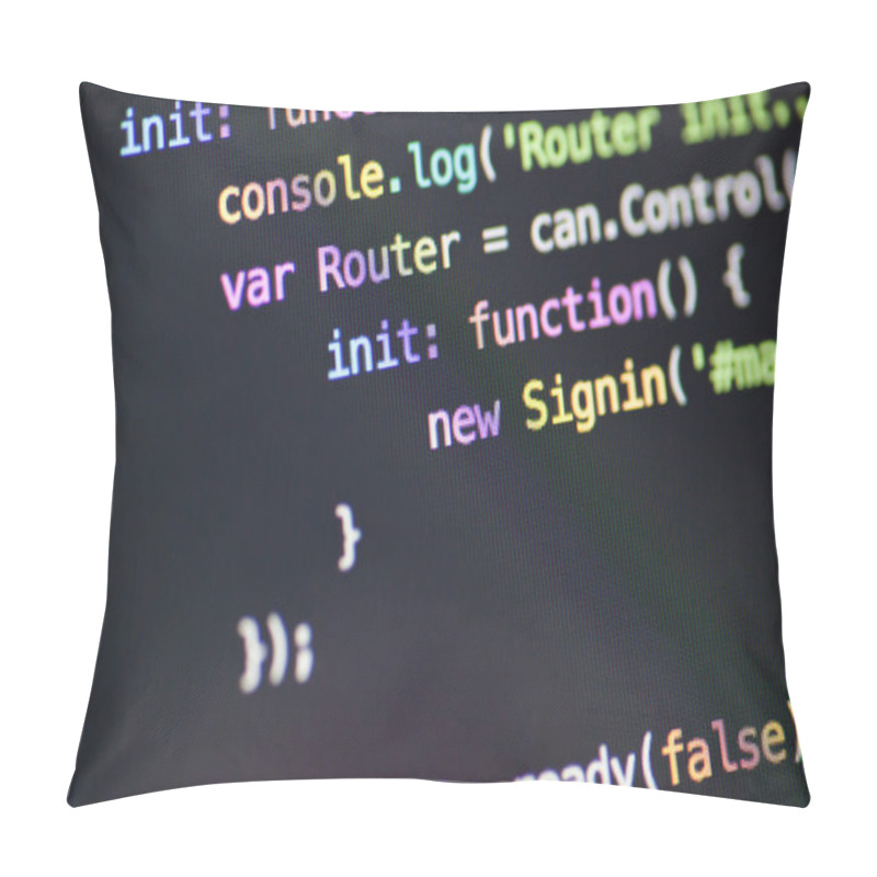 Personality  Javascript Code Lines Pillow Covers