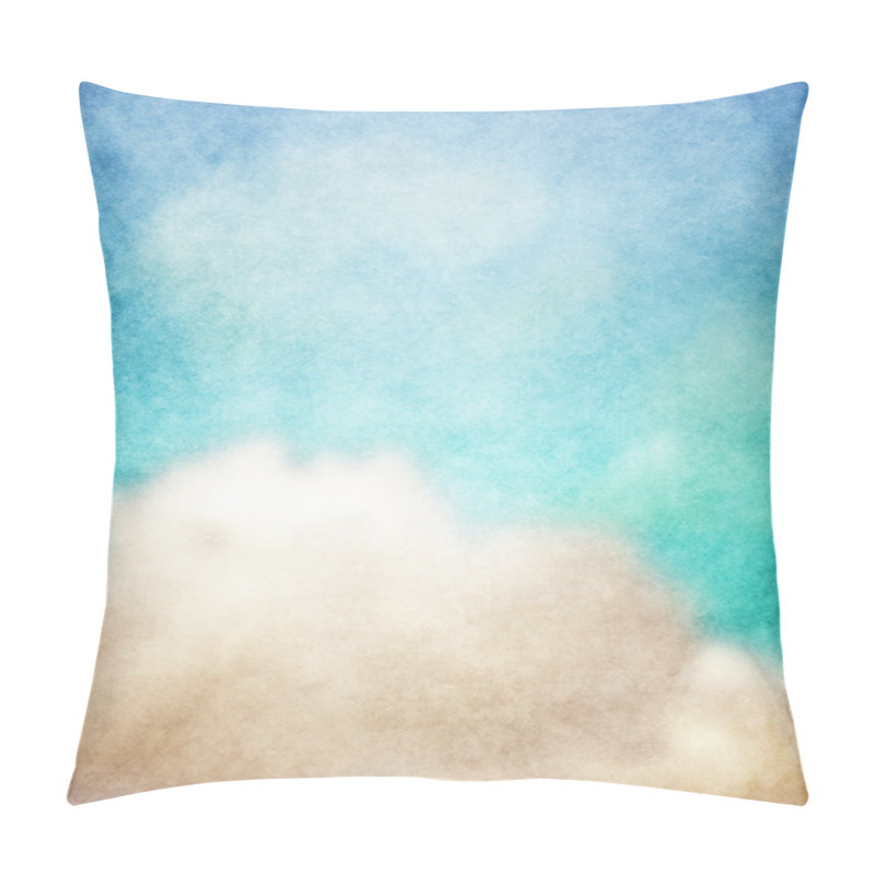 Personality  Clouds On Paper Background Pillow Covers