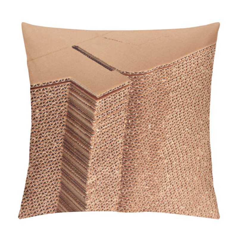 Personality  Cardboard Box Close-up. Abstract Texture Background. Pillow Covers