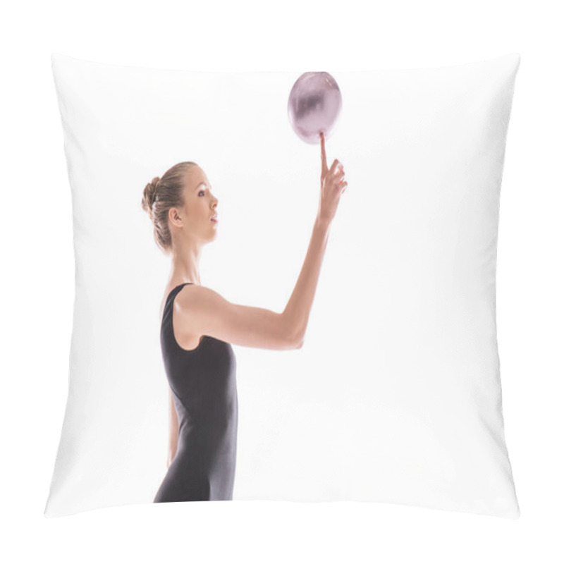 Personality  Rhythmic Gymnast With Ball  Pillow Covers