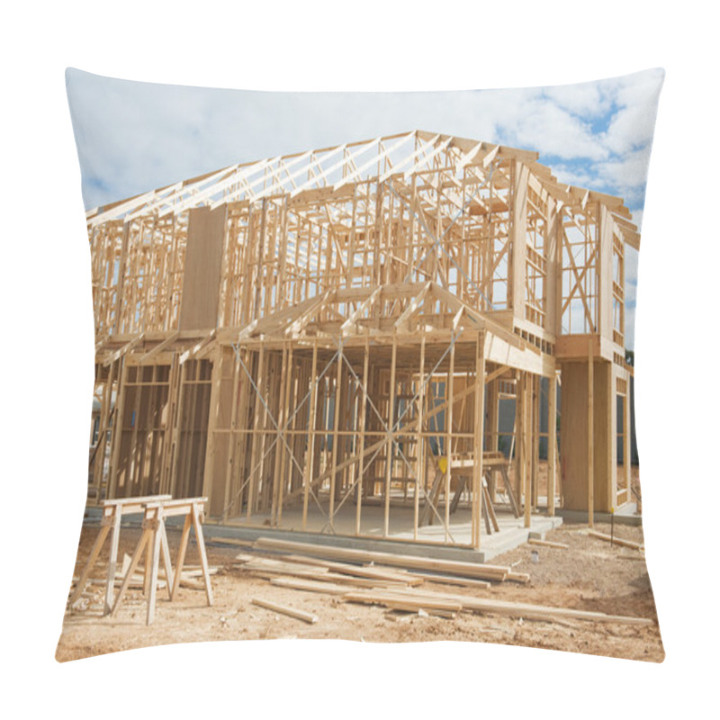 Personality  New Home Construction Framing. Pillow Covers