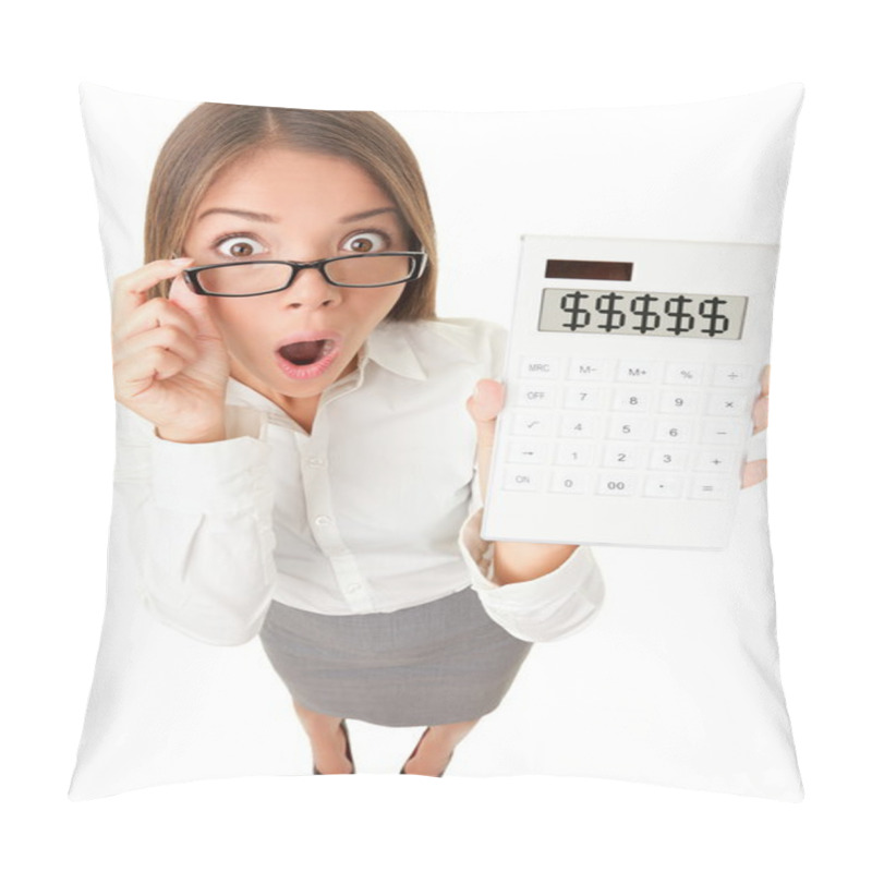 Personality  Business Woman Accountant Shocked Pillow Covers