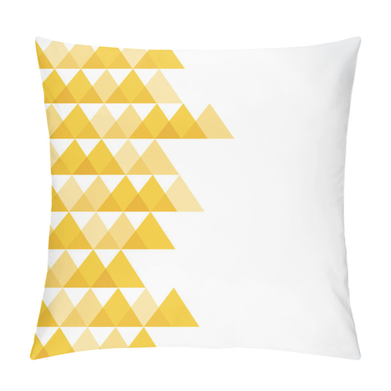 Personality  Yellow Triangle Background Pillow Covers