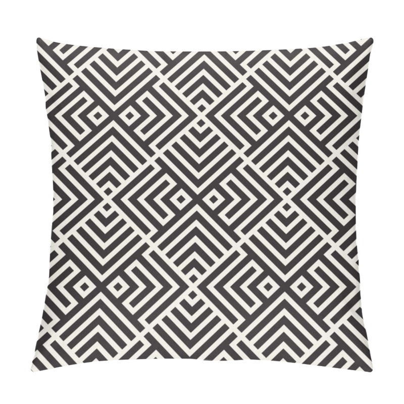 Personality  Vector Seamless Lattice Pattern. Modern Stylish Texture With Trellis. Repeating Geometric Grid. Simple Graphic Design Background.  Pillow Covers