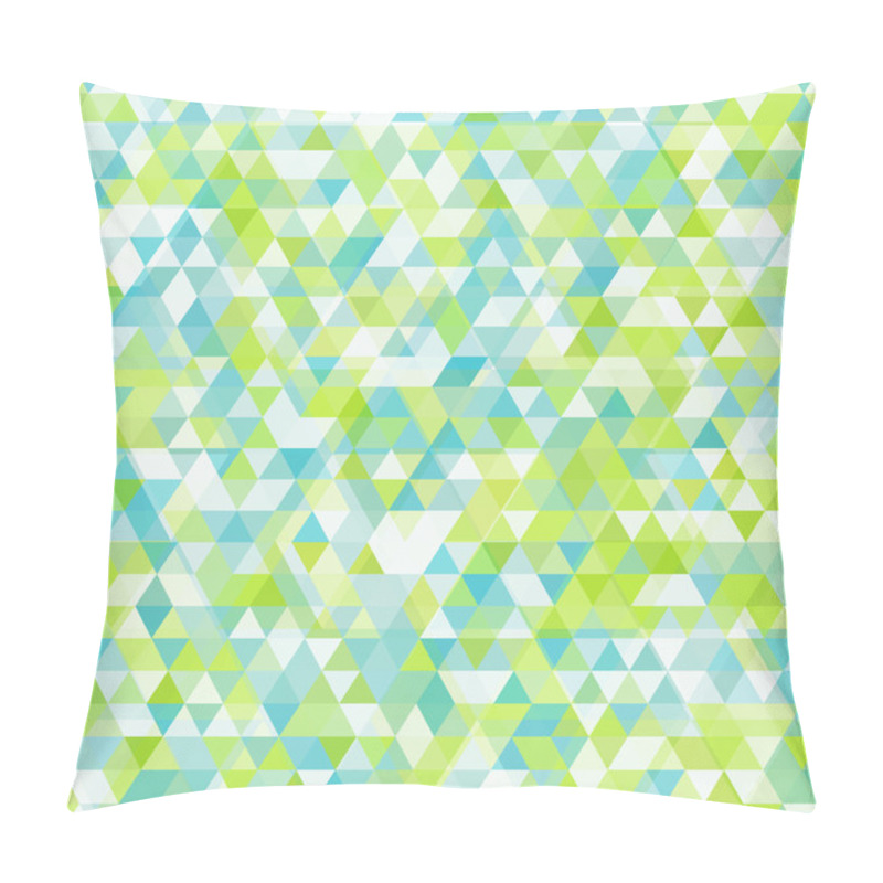 Personality  Retro Triangle Geometric Pattern For Mosaic Banner Design. Pillow Covers