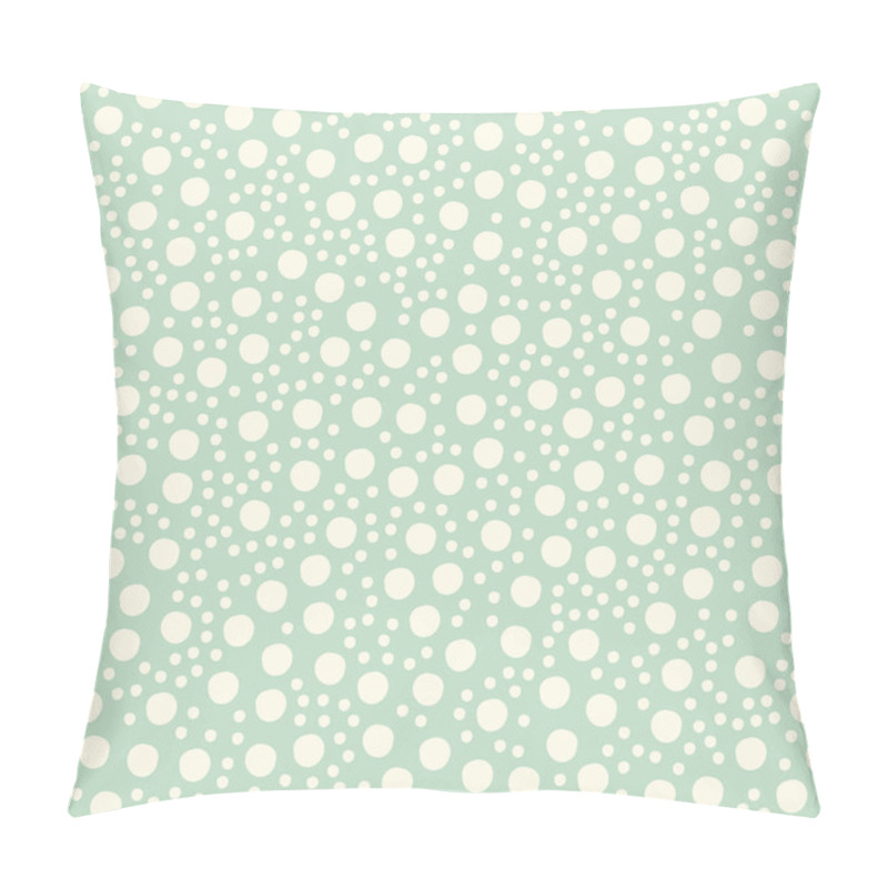 Personality  Baby Fun Hand Drawn Dots Asymmetrical Seamless Pattern, Dotted Swiss Pillow Covers