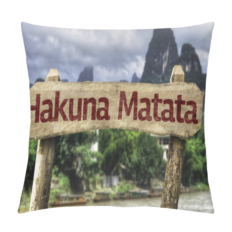 Personality  Hakuna Matata Sign Pillow Covers