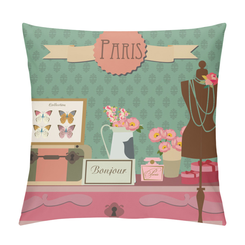 Personality  Paris Card Pillow Covers