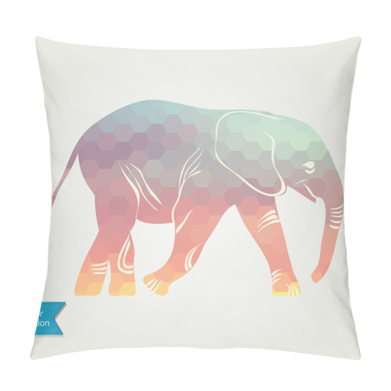 Personality  Cartoon Elephant. Pillow Covers