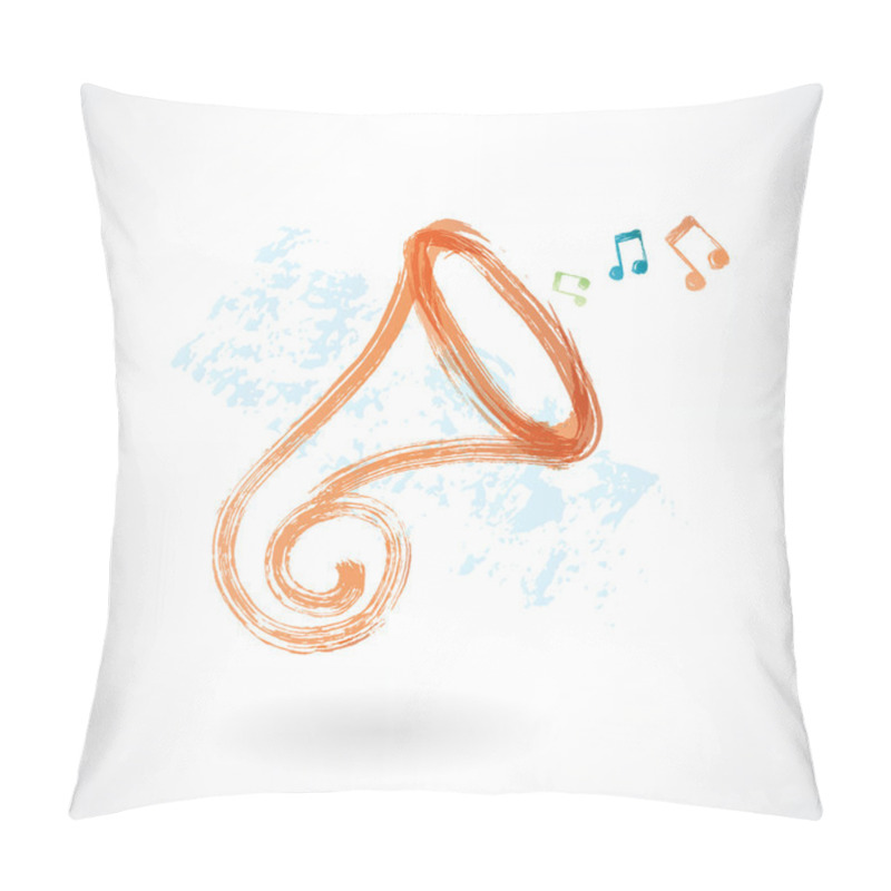 Personality  Trumpet Grunge Icon Pillow Covers