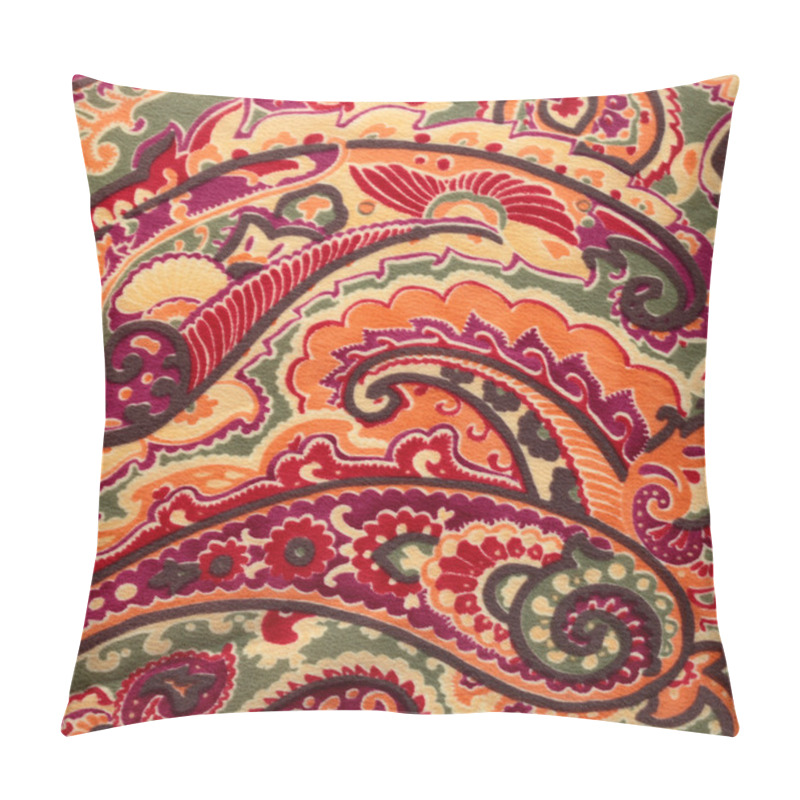 Personality  Traditional Paisley Pattern Silk Background Pillow Covers