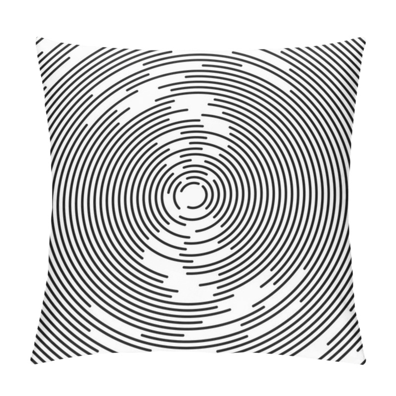 Personality  Concentric Circles Abstract Element. Pillow Covers