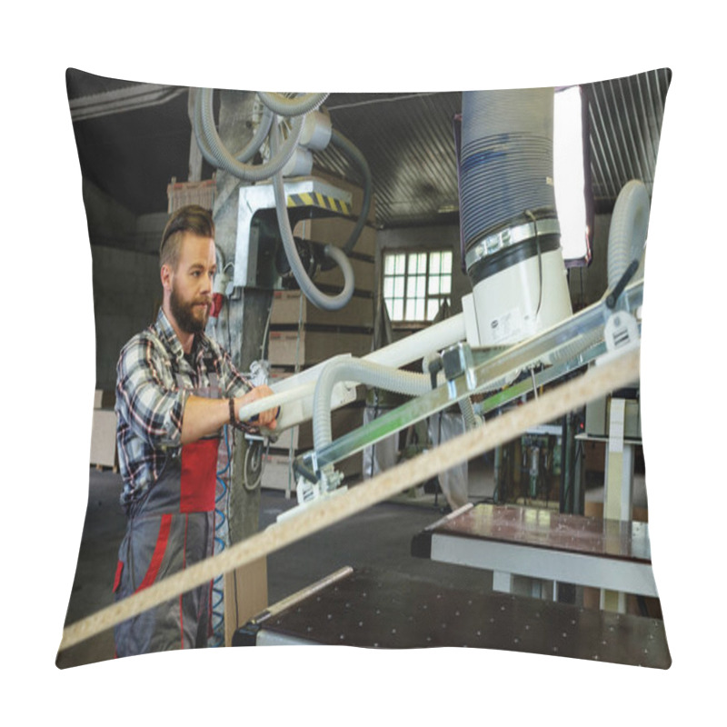 Personality  Carpente In Carpentry Workshop Pillow Covers