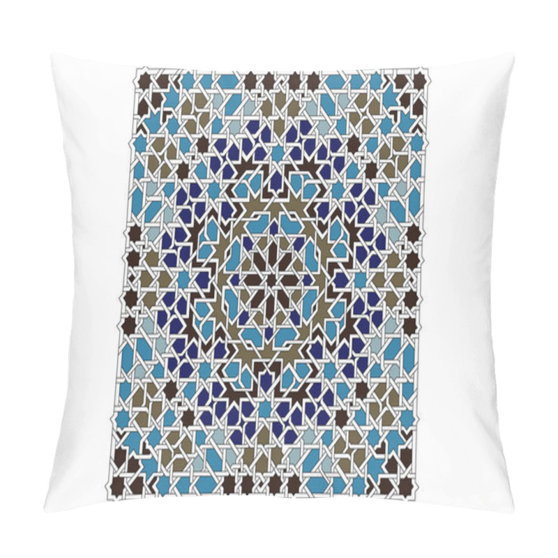 Personality  Morocco Seamless Pattern. Traditional Arabic Islamic Background. Mosque Decoration Element. Pillow Covers