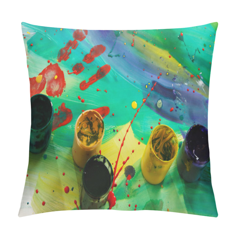 Personality  Abstract Gouache Painting Pillow Covers