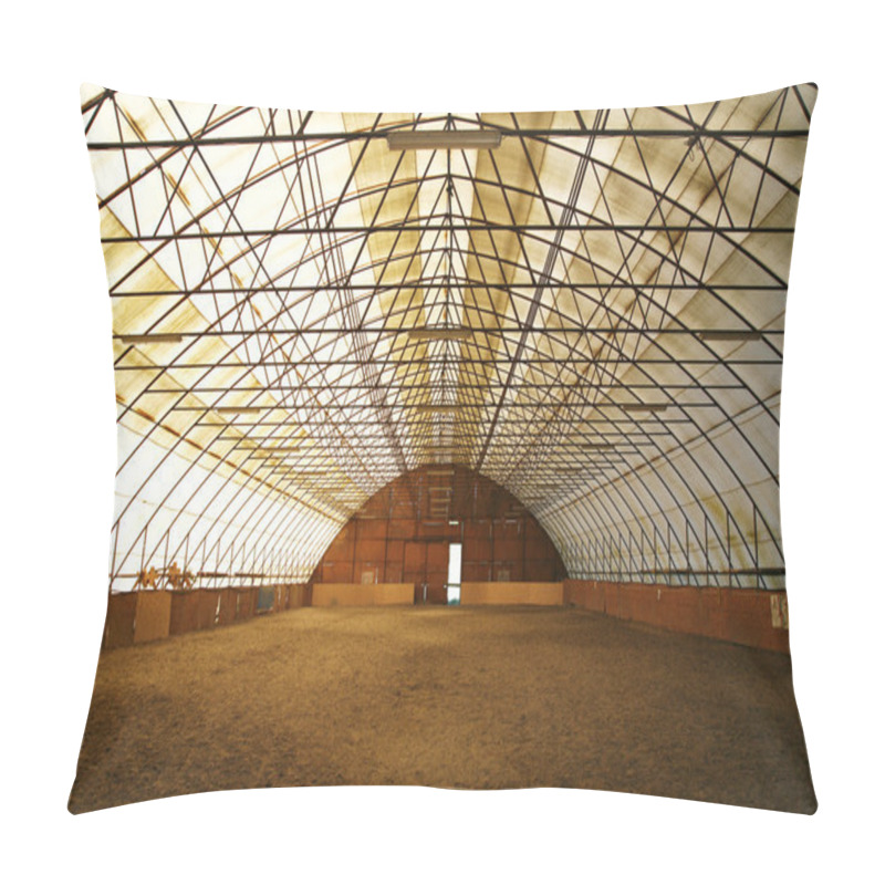 Personality  Riding Hall And Equestrian Center For Trainings And Events Pillow Covers