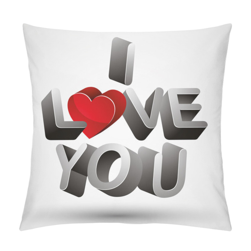 Personality  I Love You. Pillow Covers