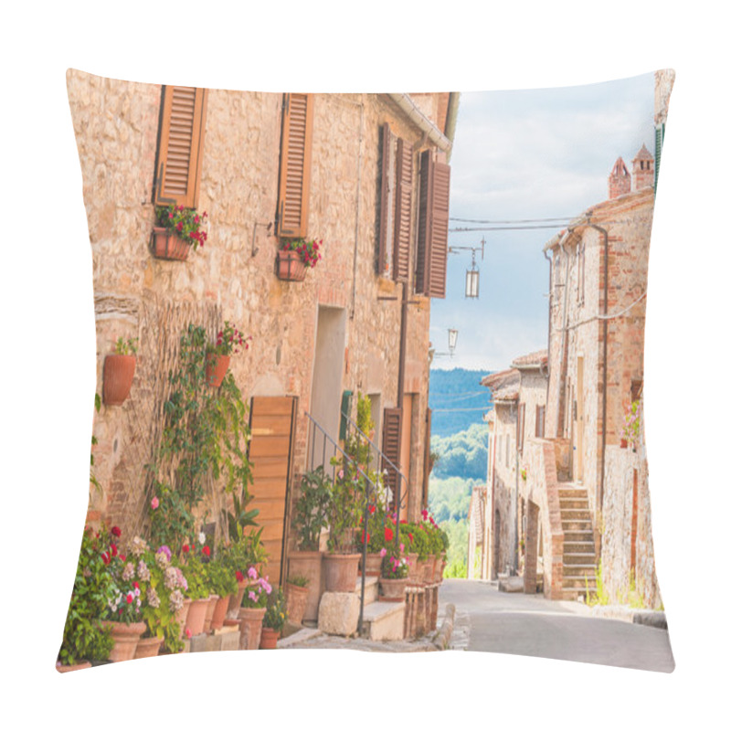 Personality  The Medieval Old Town In Tuscany, Italy Pillow Covers