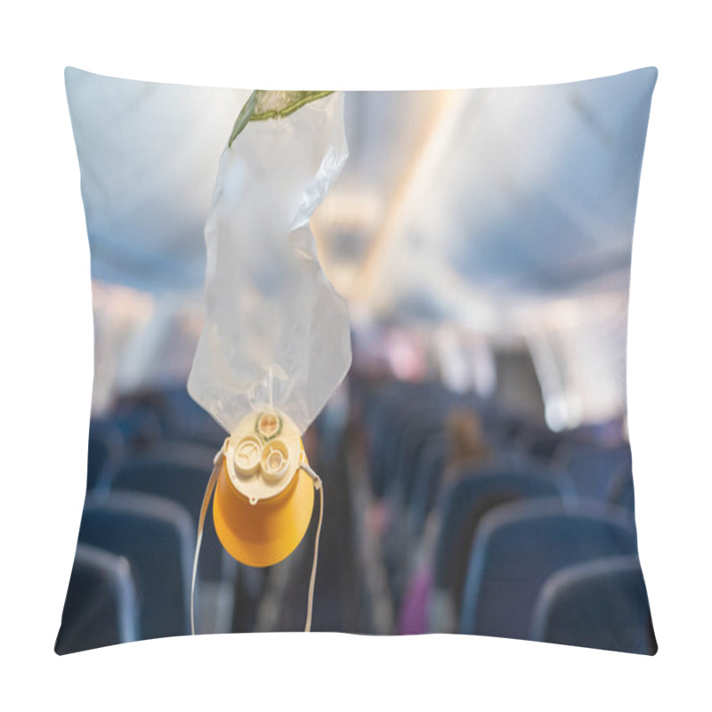 Personality  Oxygen Mask Drop From The Ceiling Compartment On Airplane Pillow Covers