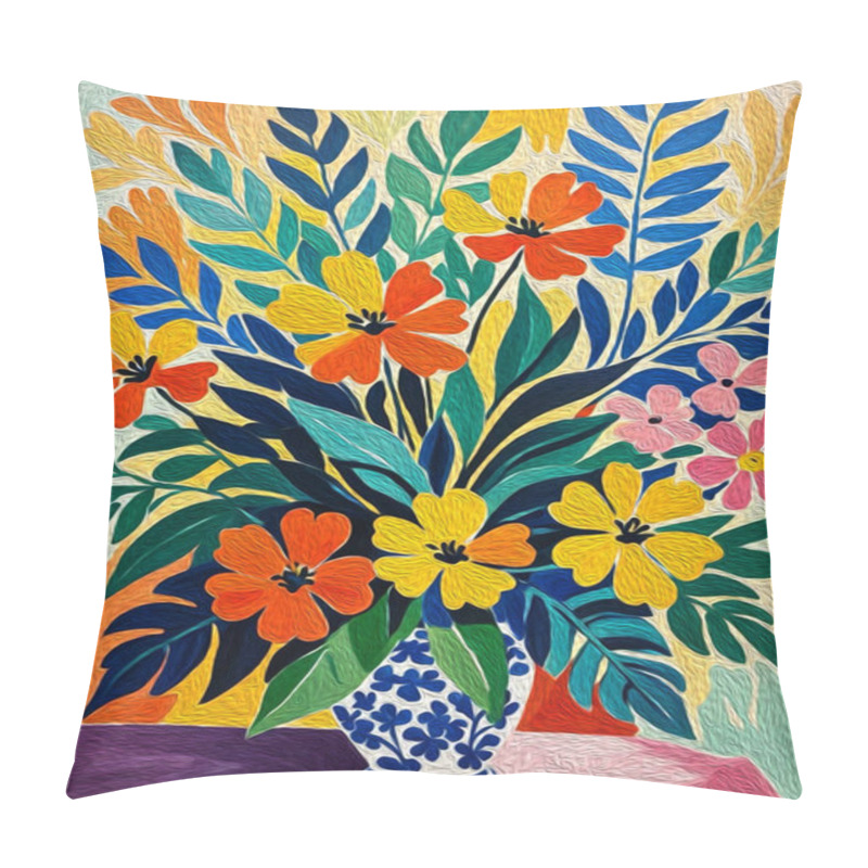 Personality  Botanical Patttern . Fashionable Abstract Background Painted With Oil Paint.  Pillow Covers