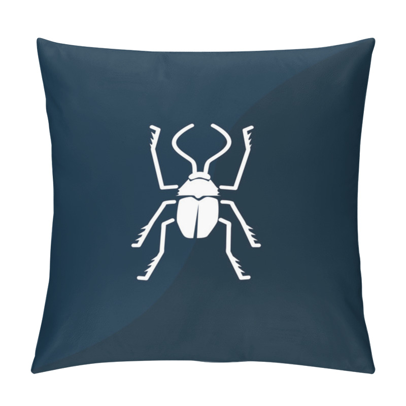 Personality  Bug Symbol With Outline Beetle Pillow Covers