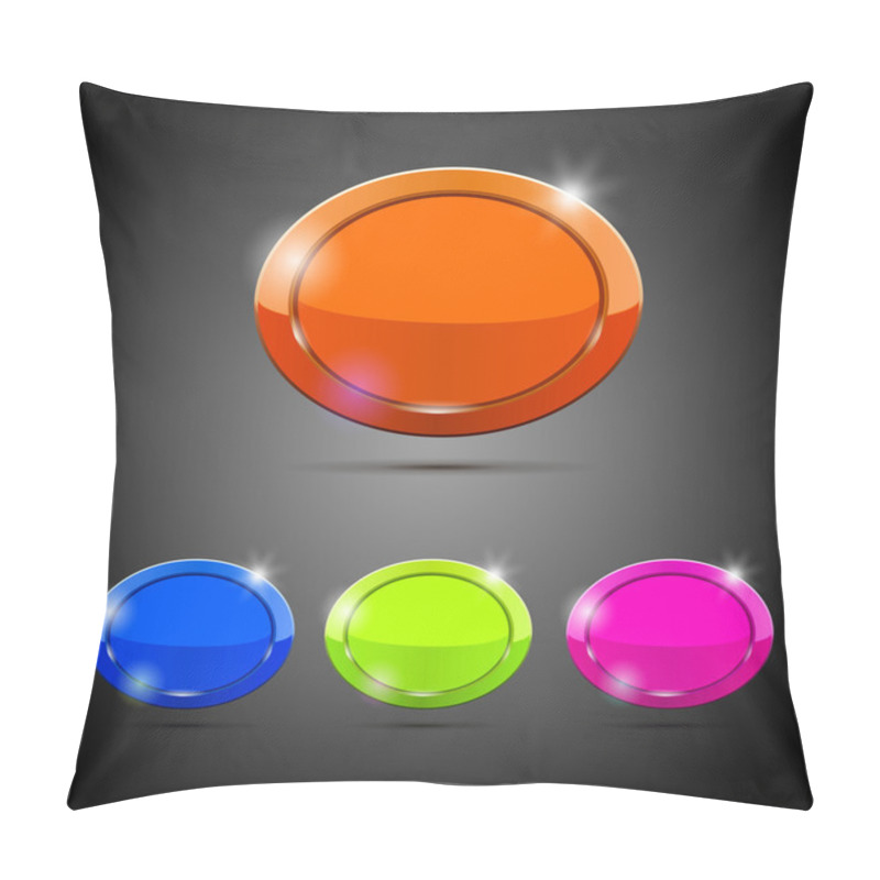 Personality  Vector Buttons, Vector Illustration  Pillow Covers