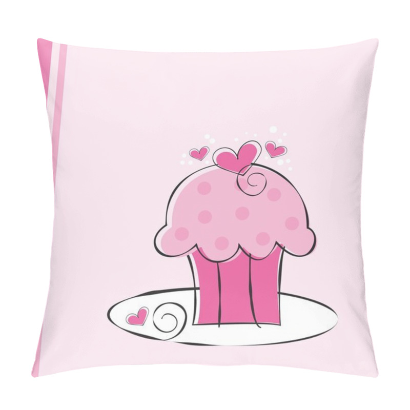 Personality  Cute Pink Cupcake Pillow Covers