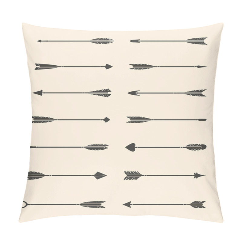 Personality  Set Of Gray Stylish Arrow Vectors Pillow Covers