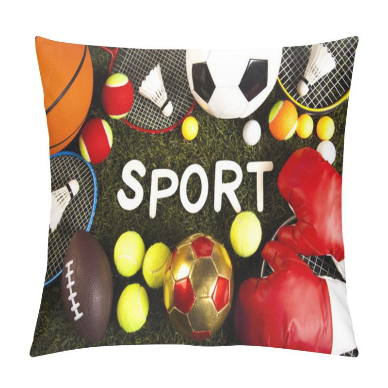 Personality  Sport Equipment And Balls Pillow Covers