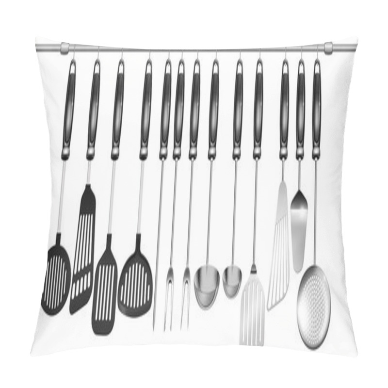 Personality  Horizontal Set Kitchen Utensils Pillow Covers