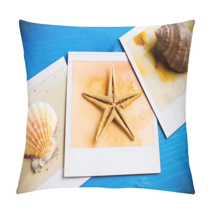 Personality  Instant Frame Of Starfish And Seashells Pillow Covers