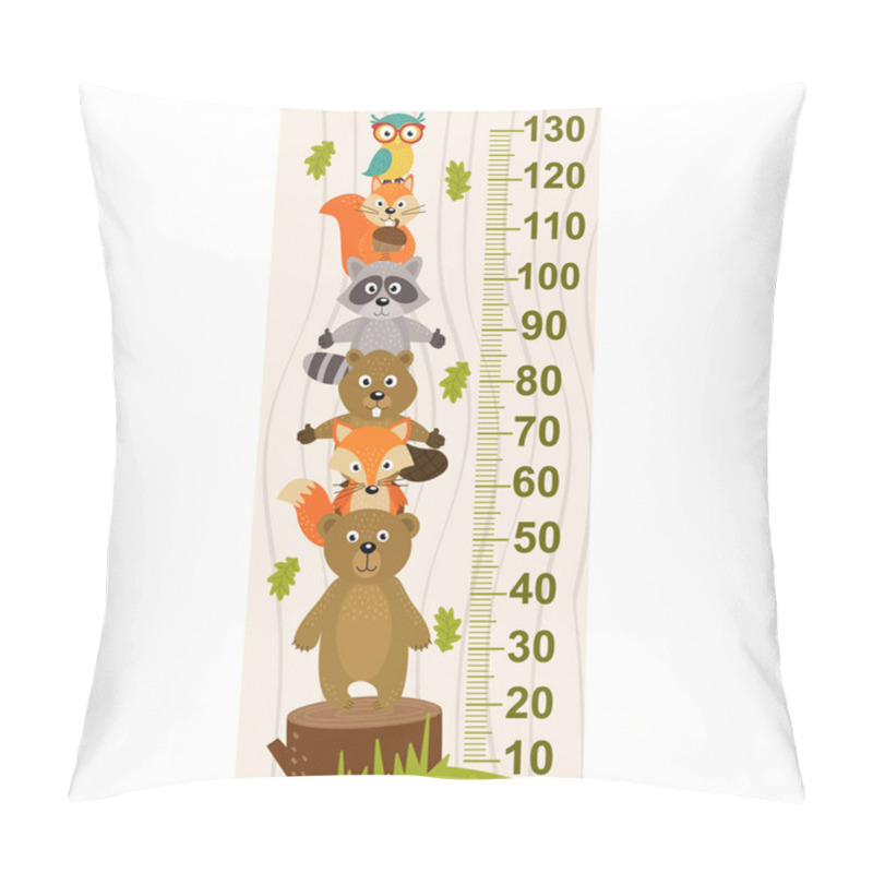 Personality  Growth Measure With Forest Animal Pillow Covers