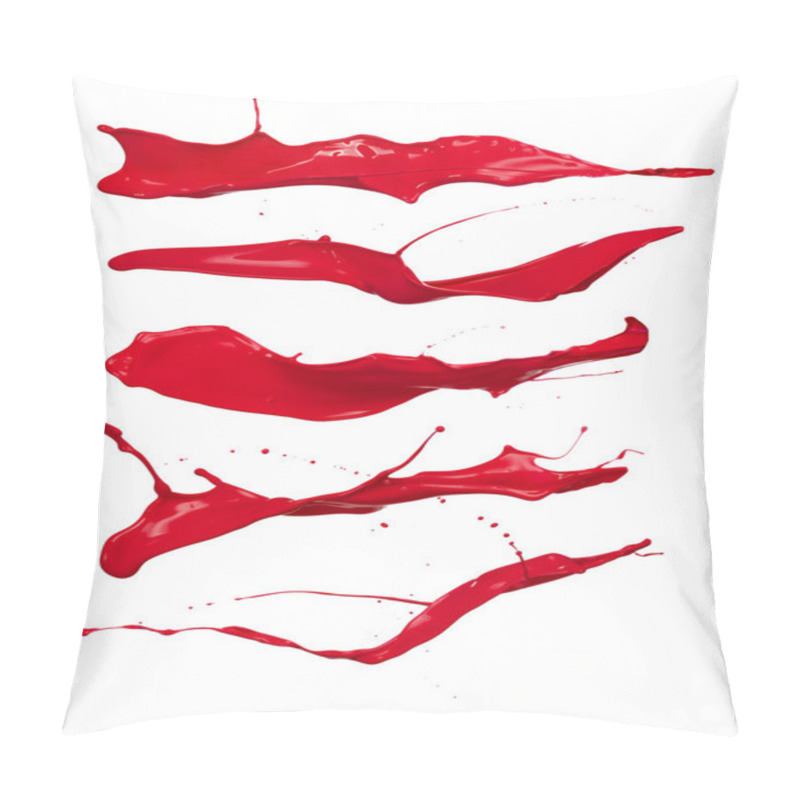 Personality  Red Splashes Pillow Covers