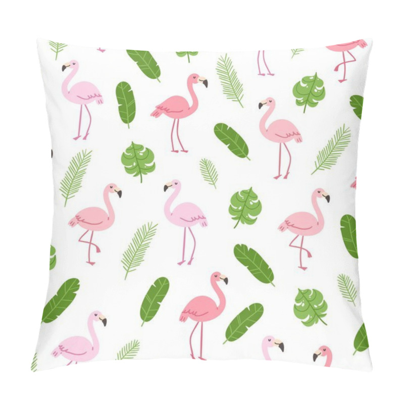 Personality  Tropical Pattern With Flamingo Pillow Covers