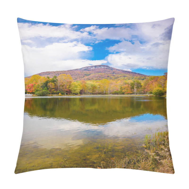 Personality  Yonah Mountain, Georgia, USA Autumn Landscape And Lake. Pillow Covers