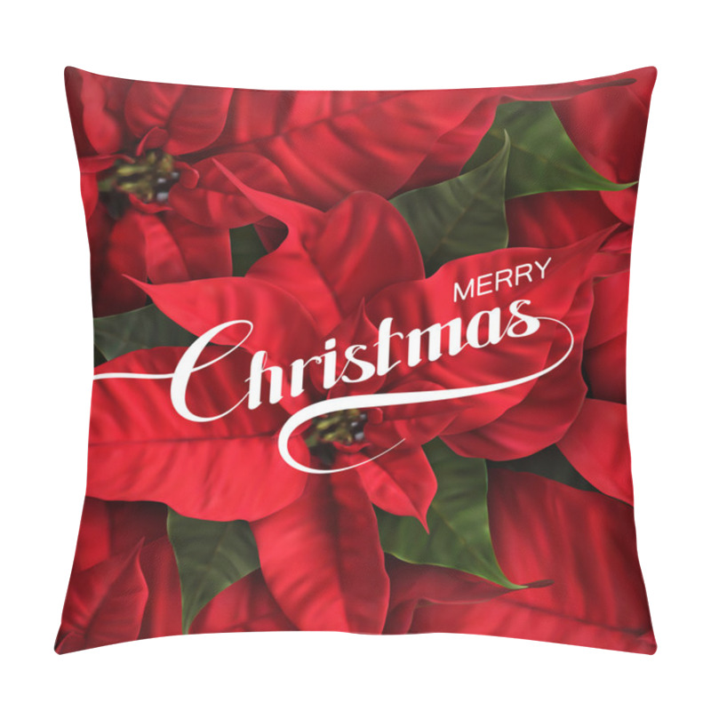 Personality  Merry Christmas. Vector Holiday Illustration Pillow Covers