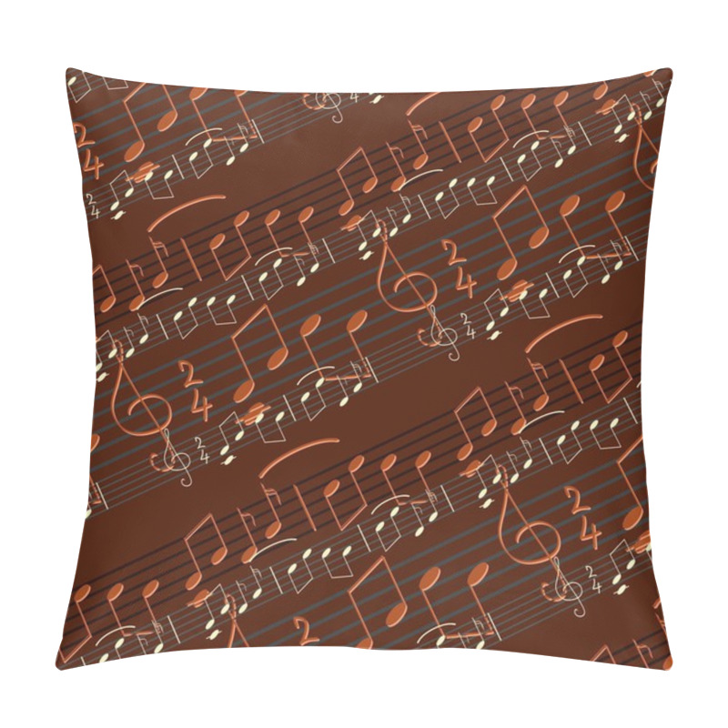 Personality  Seamless Music Pattern Pillow Covers