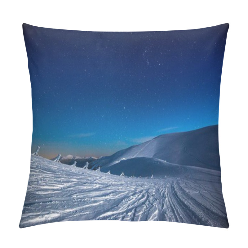 Personality  Stunning Views Of The Snowy Mountain Pillow Covers