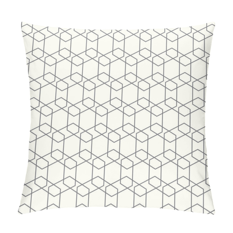 Personality  Seamless Geometric Tiles Square Pattern Background Pillow Covers