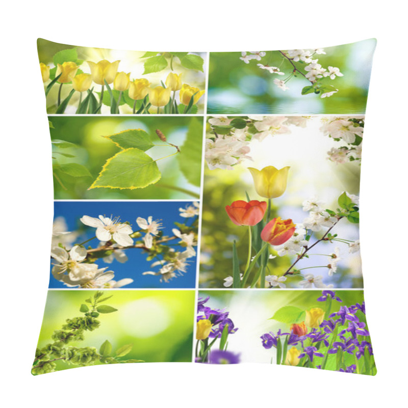 Personality  Different Flowers In The Garden Closeup Pillow Covers