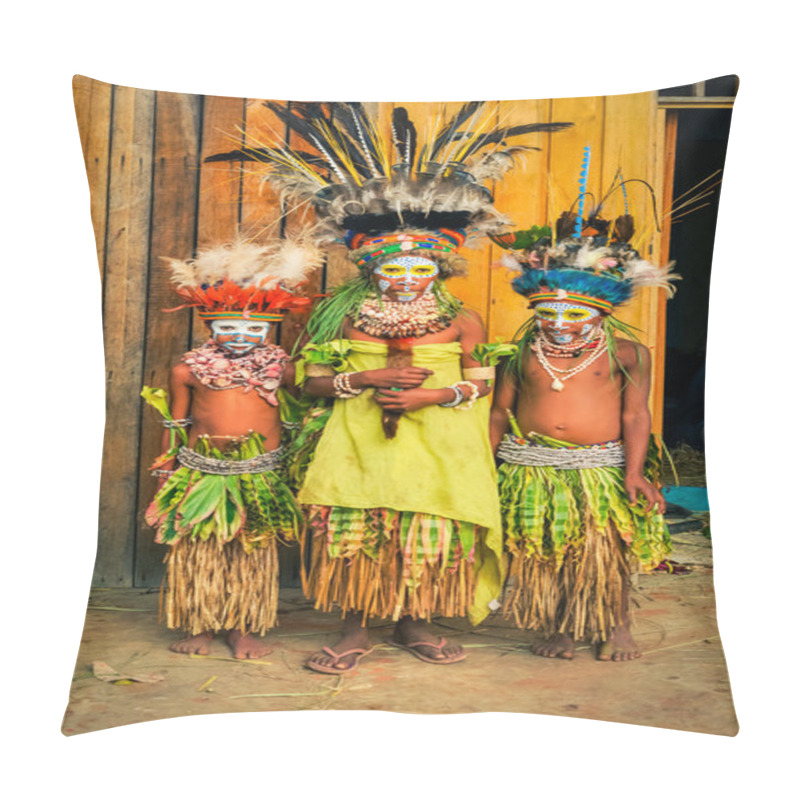 Personality  Timid Children In Papua New Guinea Pillow Covers