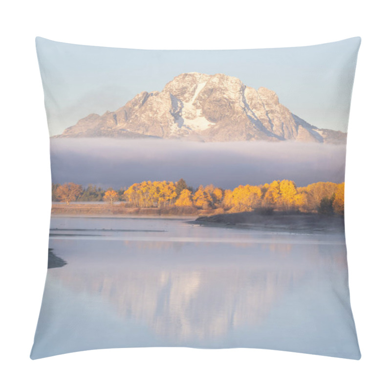 Personality  Sunrise At Oxbow Bend In Grand Teton National Park Pillow Covers