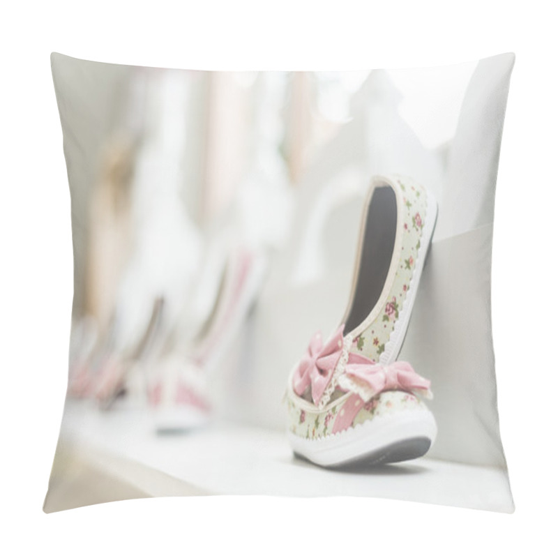 Personality  Young Girl Shoes In Children Footwear Shop Pillow Covers