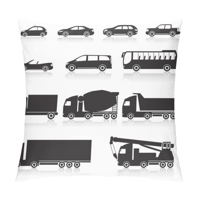 Personality  Icon Car: Cabriolet, Hopper, Bus, Minivan Pillow Covers