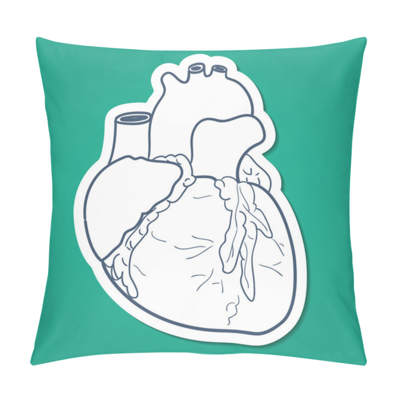 Personality  Anatomical Heart Human Organ. Pillow Covers