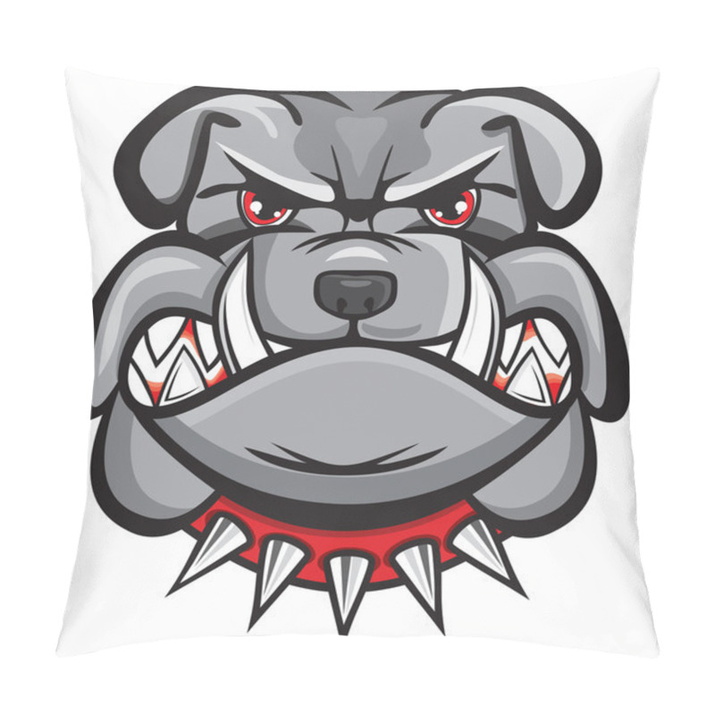 Personality  Angry Bulldog Head Pillow Covers